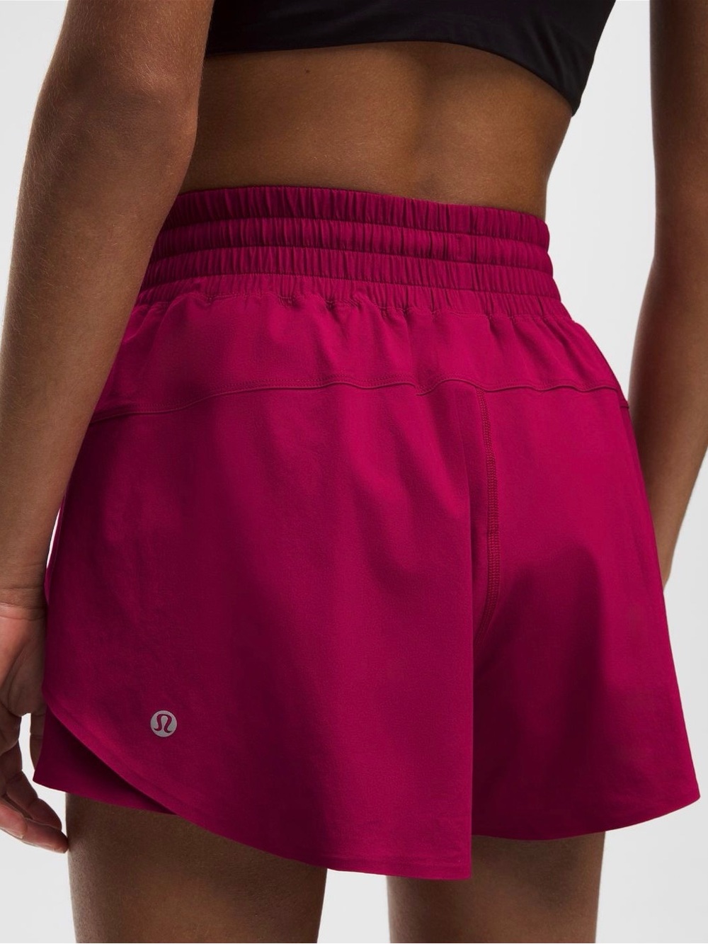 NWT Lululemon Shake it Out High-Rise Running 2.5 inch Shorts Berry Rumble